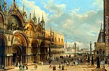 Famous Palace Paintings - St. Marks and the Doges Palace, Venice